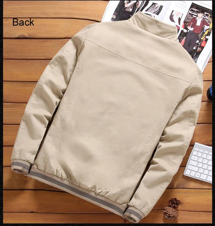 Thomas | Men's Lightweight Waterproof Bomber Jacket Wind Resistant Zip