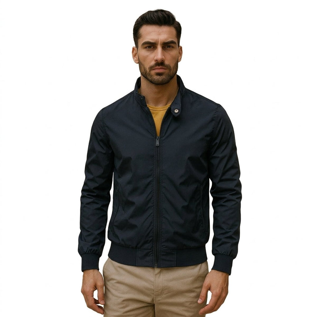 Freddie | Men's Lightweight Waterproof Bomber Jacket Zip-Up Harrington