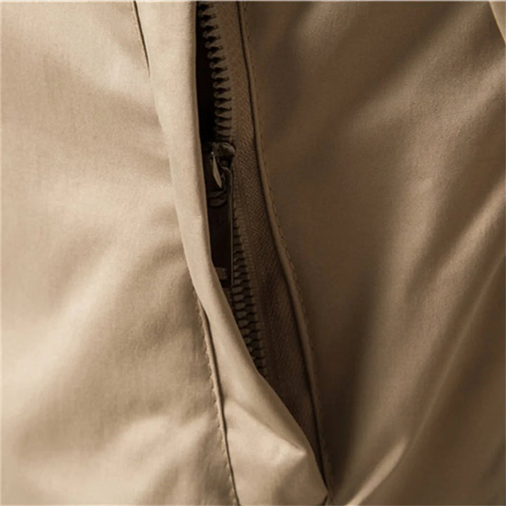 Noah | Men's Lightweight Zip-Up Bomber Jacket Ribbed Collar