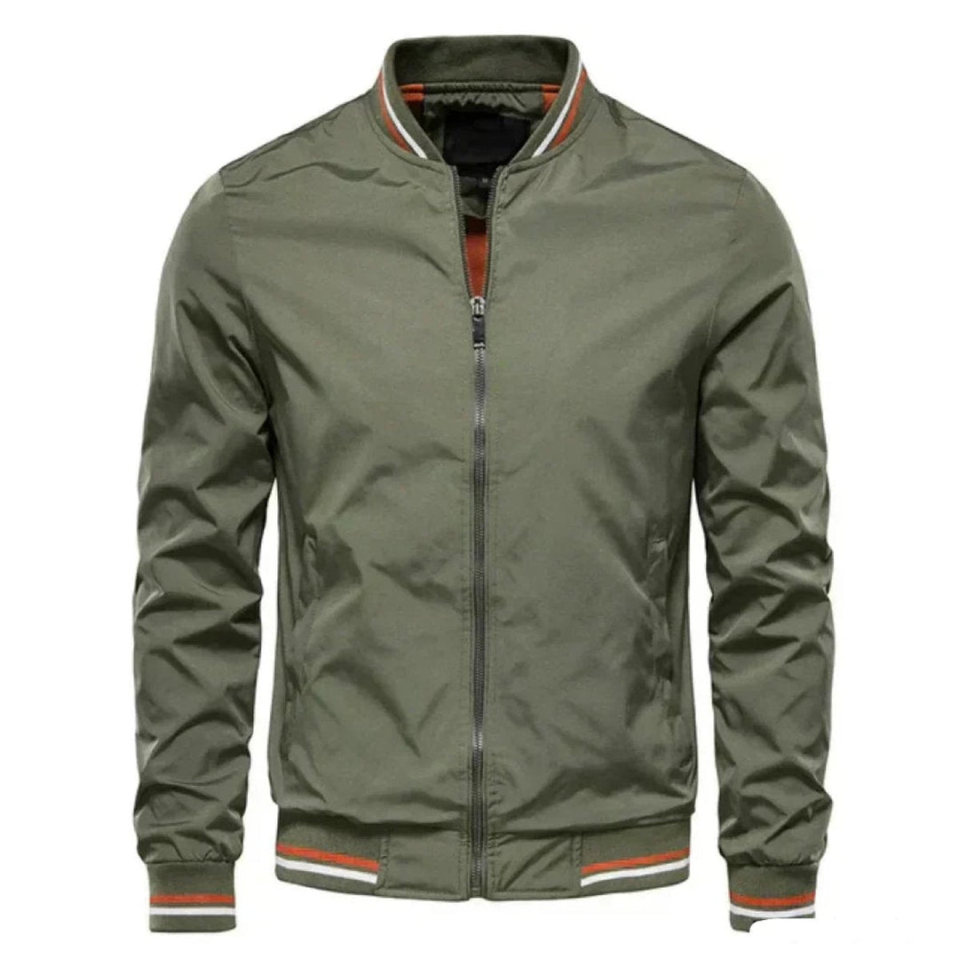 Oliver | Men's Lightweight Zip-Up Bomber Jacket Ribbed Cuffs