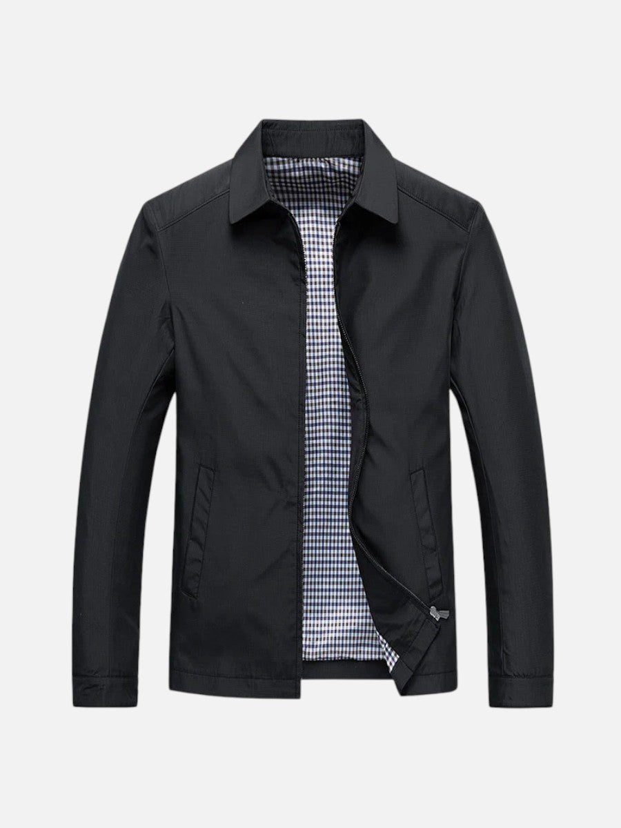 Edward | Men's Lightweight Zip-Up Bomber Jacket Smart Casual Outerwear