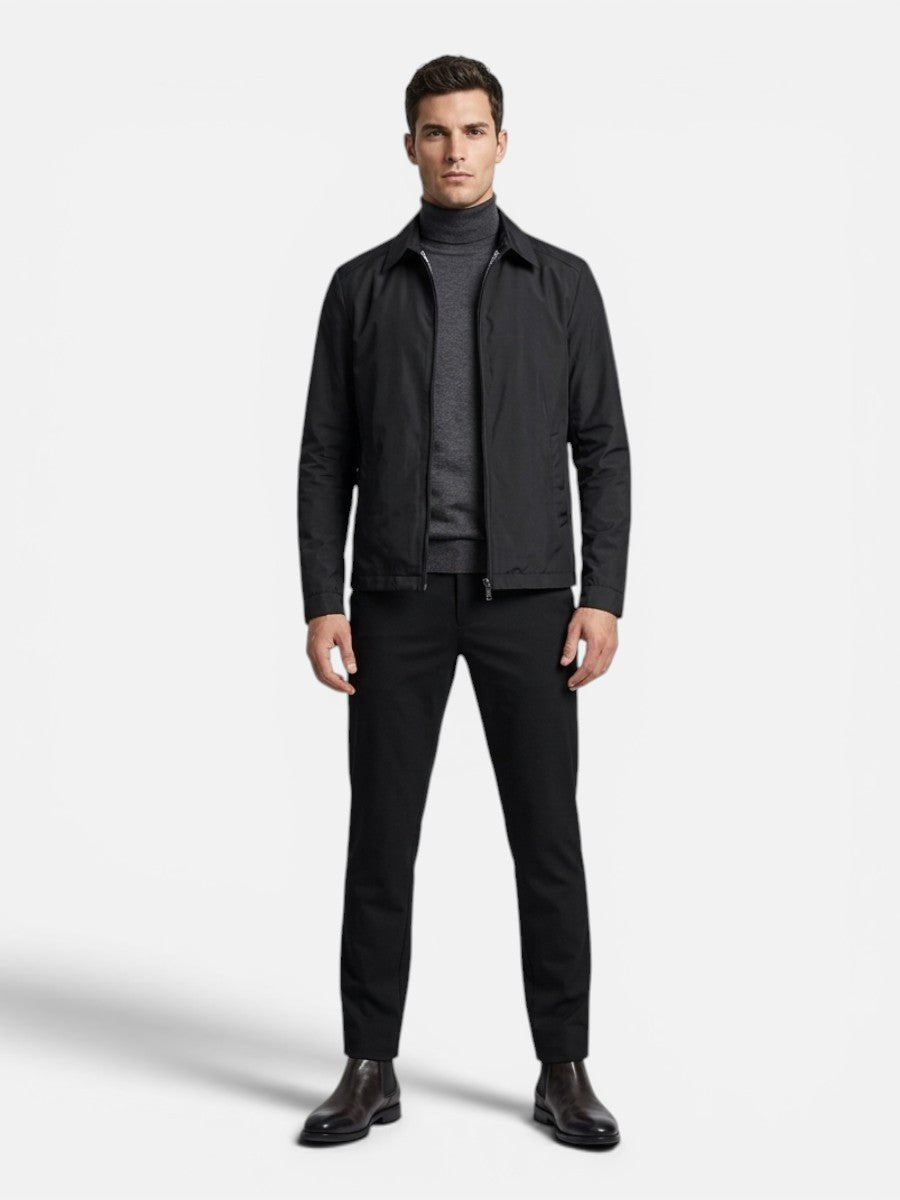 Edward | Men's Lightweight Zip-Up Bomber Jacket Smart Casual Outerwear