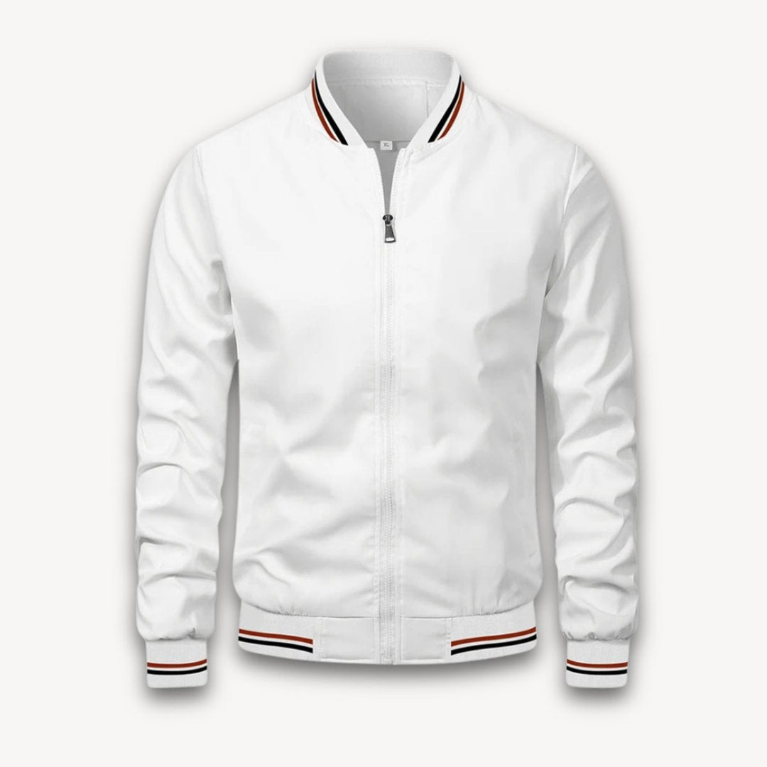 Noah | Men's Lightweight Zip-Up Bomber Jacket Windbreaker Ribbed Cuffs