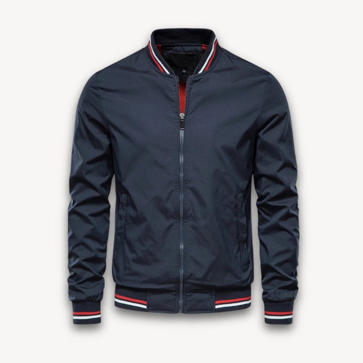 Noah | Men's Lightweight Zip-Up Bomber Jacket Windbreaker Ribbed Cuffs