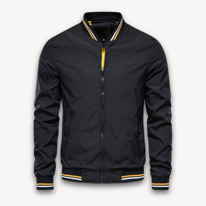 Noah | Men's Lightweight Zip-Up Bomber Jacket Windbreaker Ribbed Cuffs