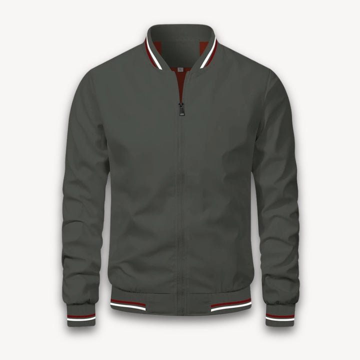 Noah | Men's Lightweight Zip-Up Bomber Jacket Windbreaker Ribbed Cuffs