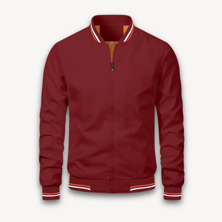 Noah | Men's Lightweight Zip-Up Bomber Jacket Windbreaker Ribbed Cuffs