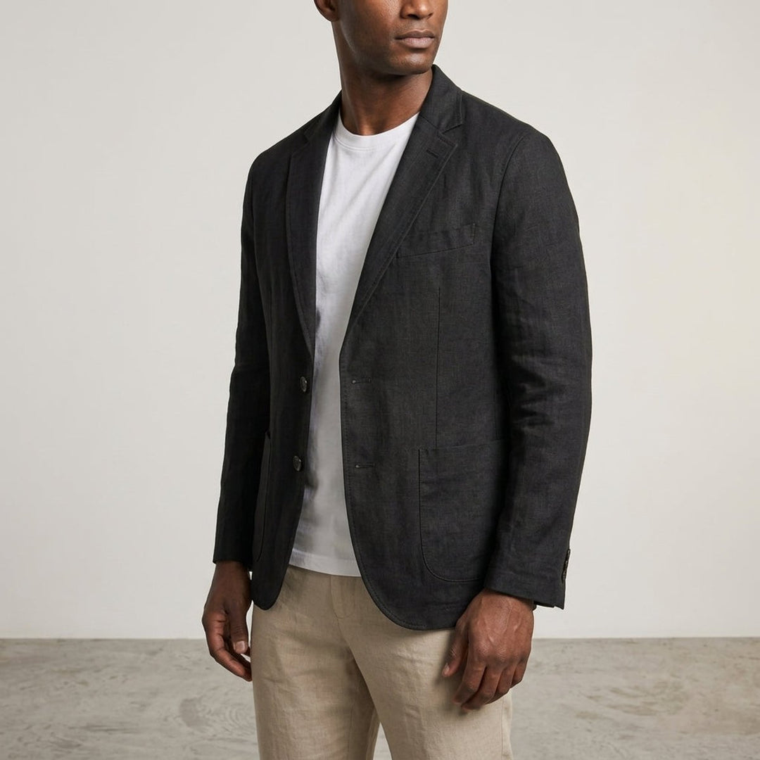 Jacob | Men's Linen Tailored Jacket Smart Casual Blazer Coat