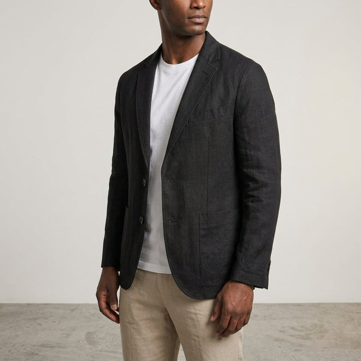 Jacob | Men's Linen Tailored Jacket Smart Casual Blazer Coat