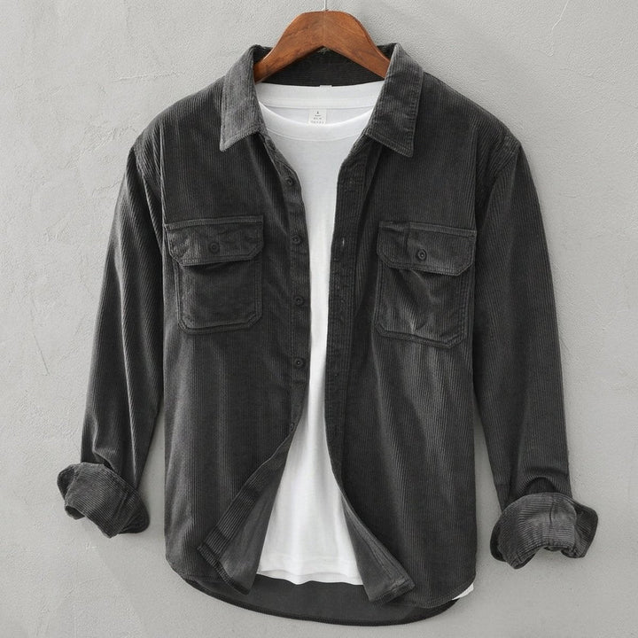 Oliver | Men's Corduroy Overshirt Long Sleeve Dual Chest Pockets