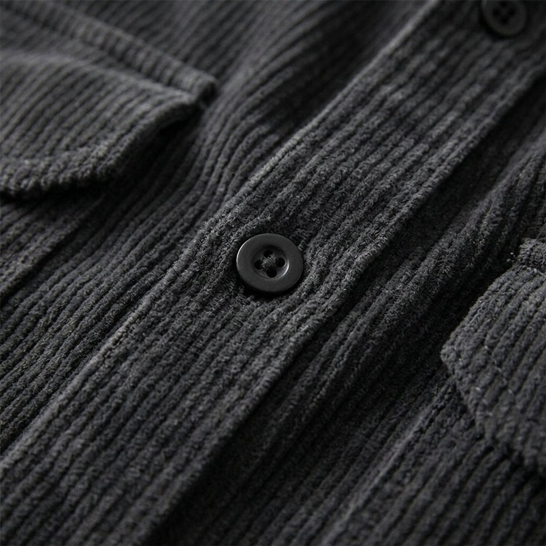 Oliver | Men's Corduroy Overshirt Long Sleeve Dual Chest Pockets