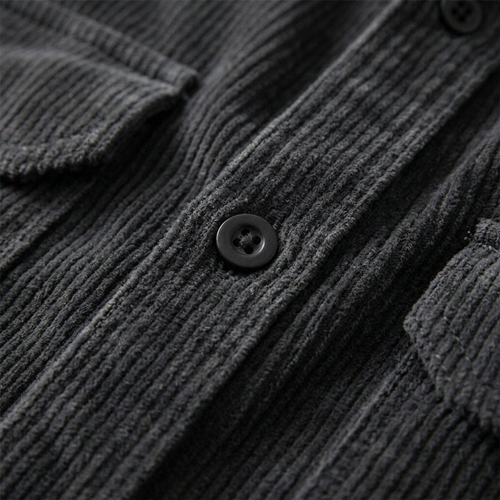 Oliver | Men's Corduroy Overshirt Long Sleeve Dual Chest Pockets