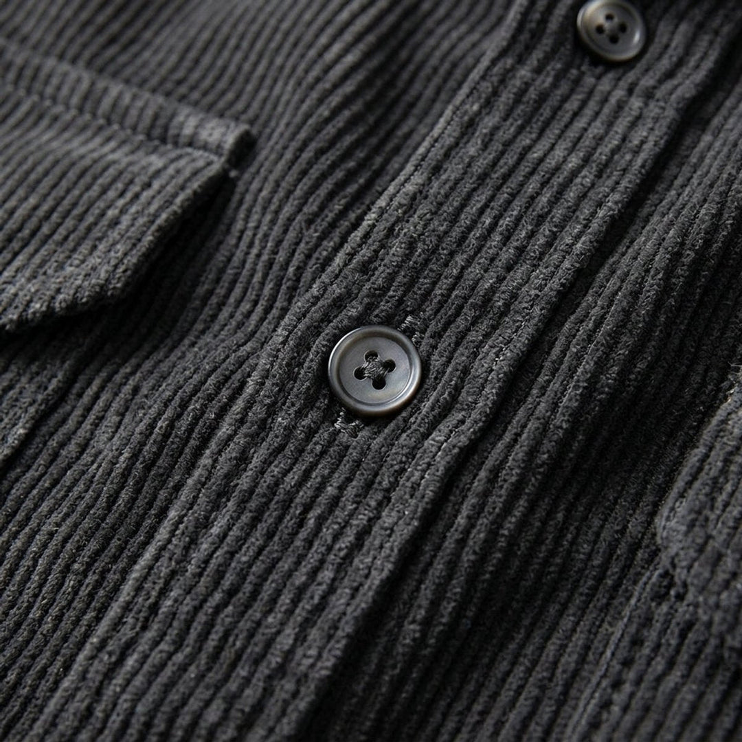 Oliver | Men's Corduroy Overshirt Long Sleeve Dual Chest Pockets