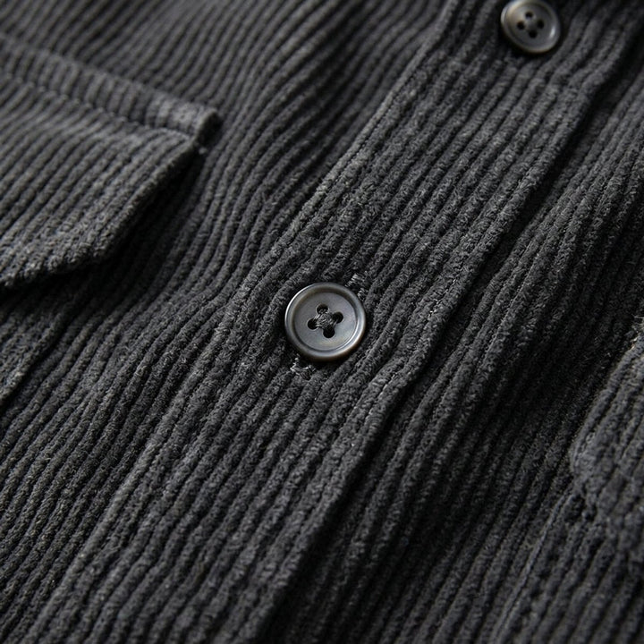 Oliver | Men's Corduroy Overshirt Long Sleeve Dual Chest Pockets