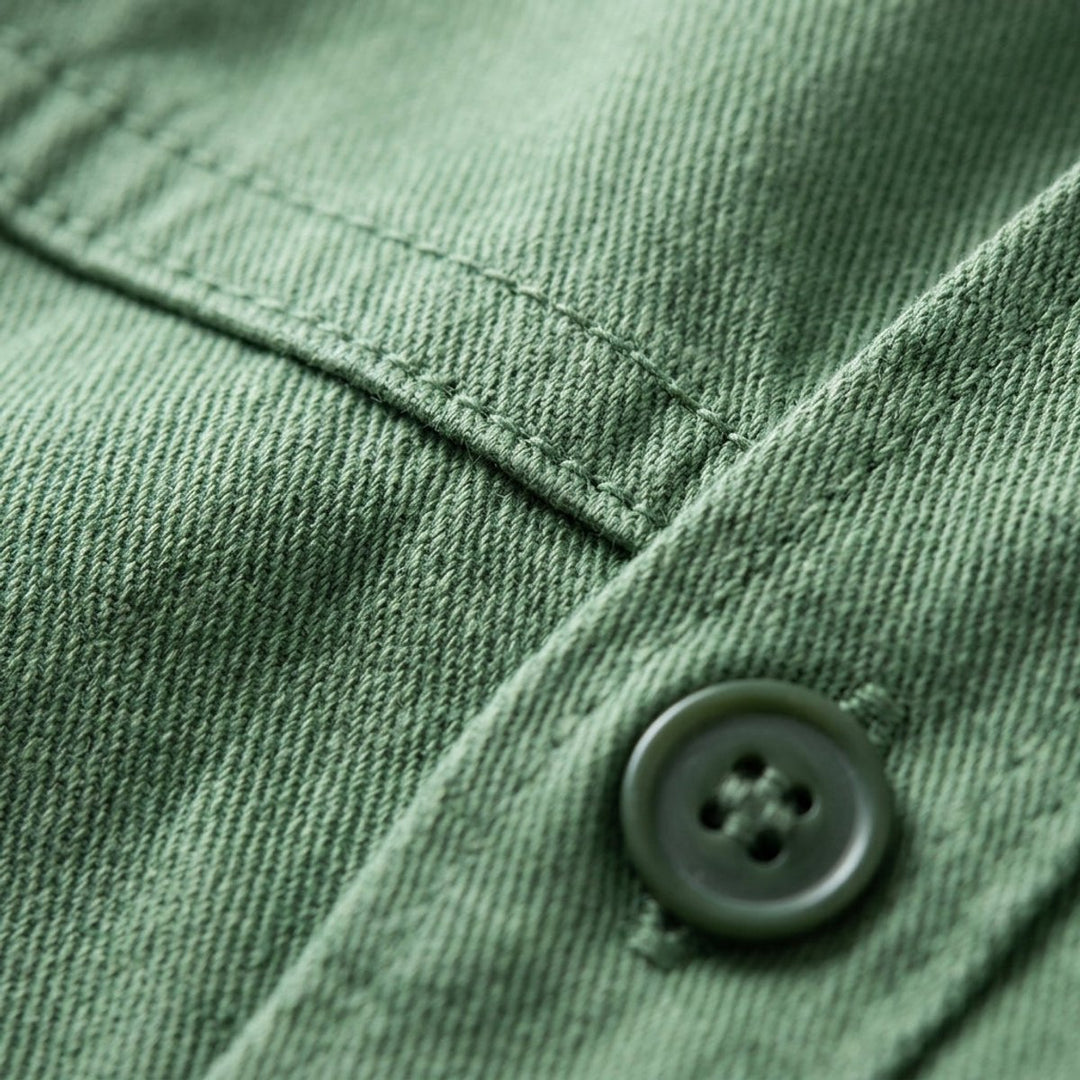 Thomas | Men's Cotton Flannel Overshirt Twin Buttoned Chest Pockets