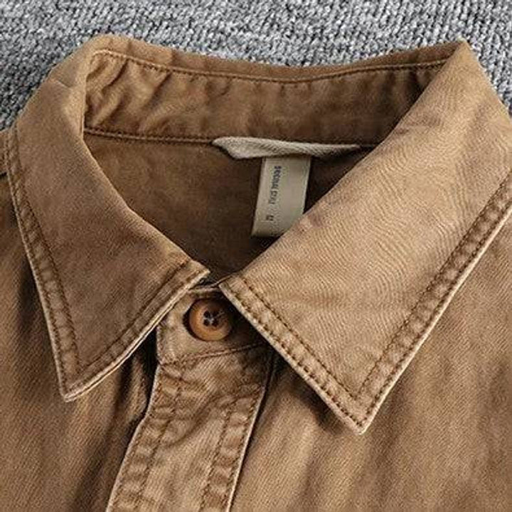 Oliver | Mens Long-Sleeve Field Shirt Relaxed-Fit Utility Cotton Overshirt