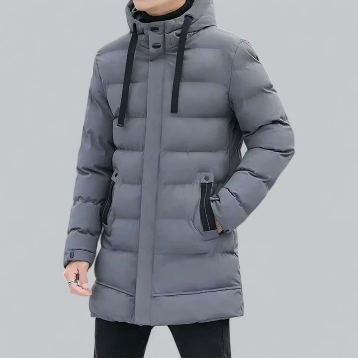 George | Men's Longline Hooded Waterproof Padded Parka Coat