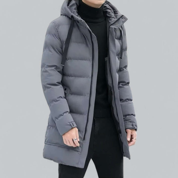 George | Men's Longline Hooded Waterproof Padded Parka Coat