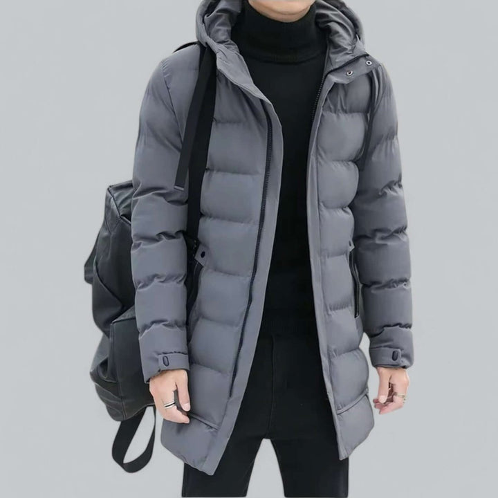 George | Men's Longline Hooded Waterproof Padded Parka Coat