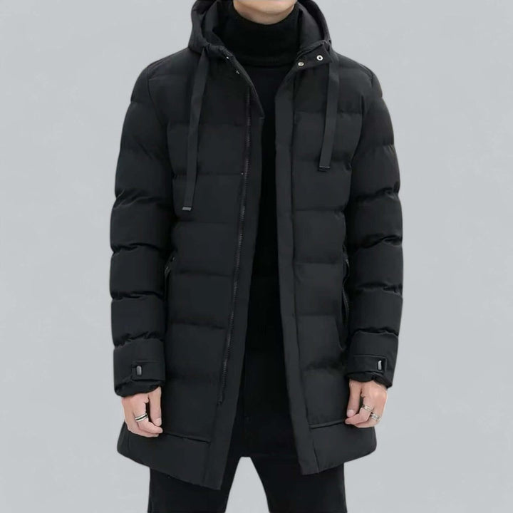 George | Men's Longline Hooded Waterproof Padded Parka Coat