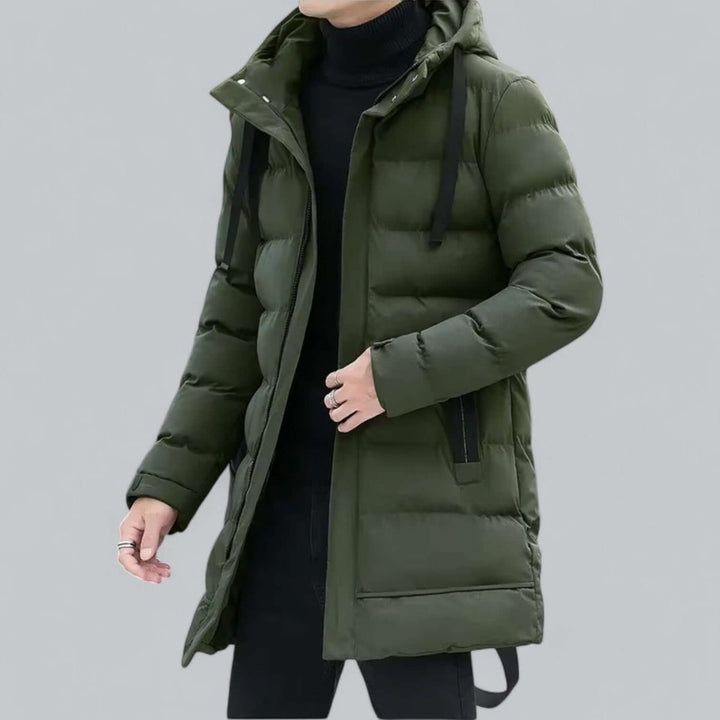 George | Men's Longline Hooded Waterproof Padded Parka Coat