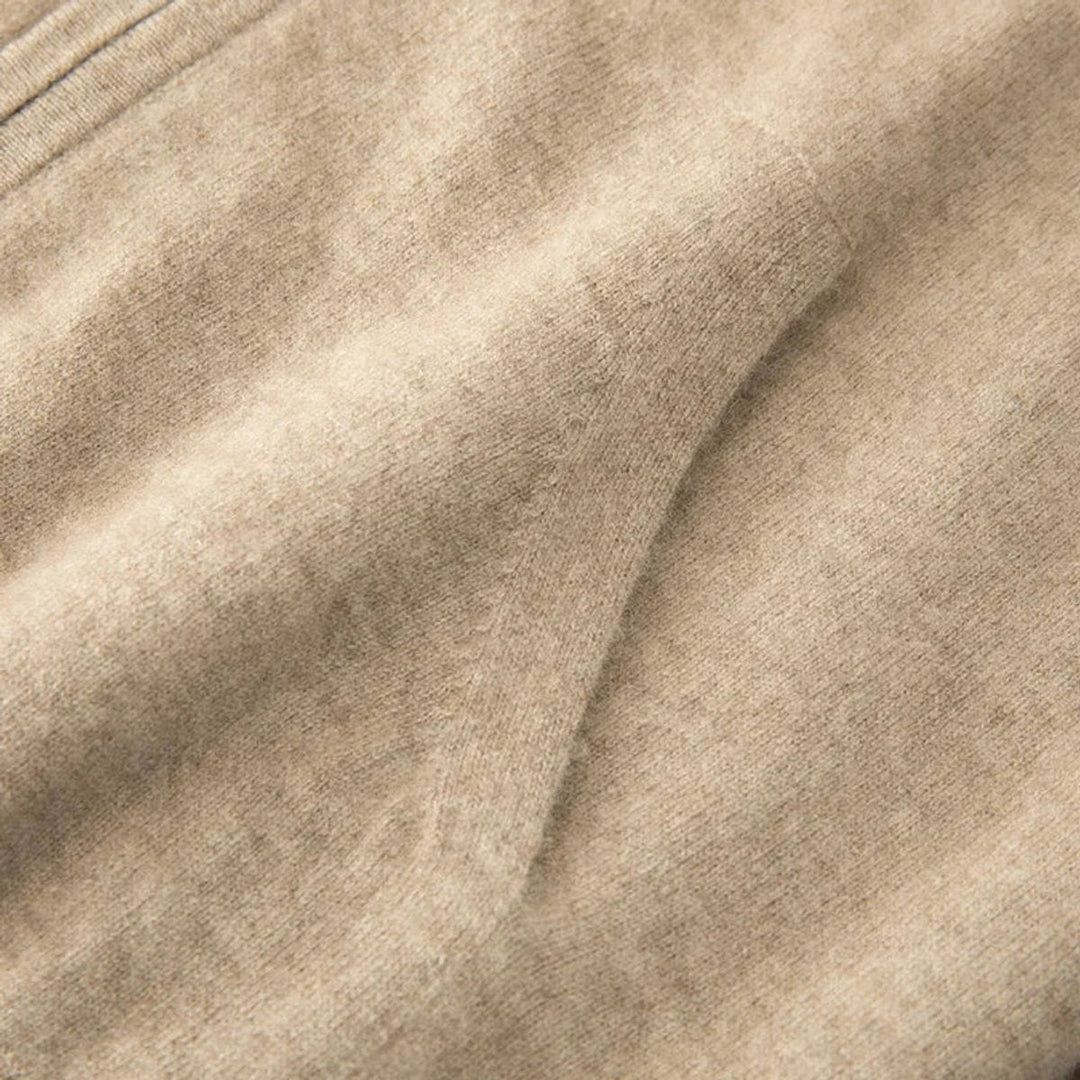 Henry | Men's Merino Wool Full-Zip Hoodie Knitted Jumper