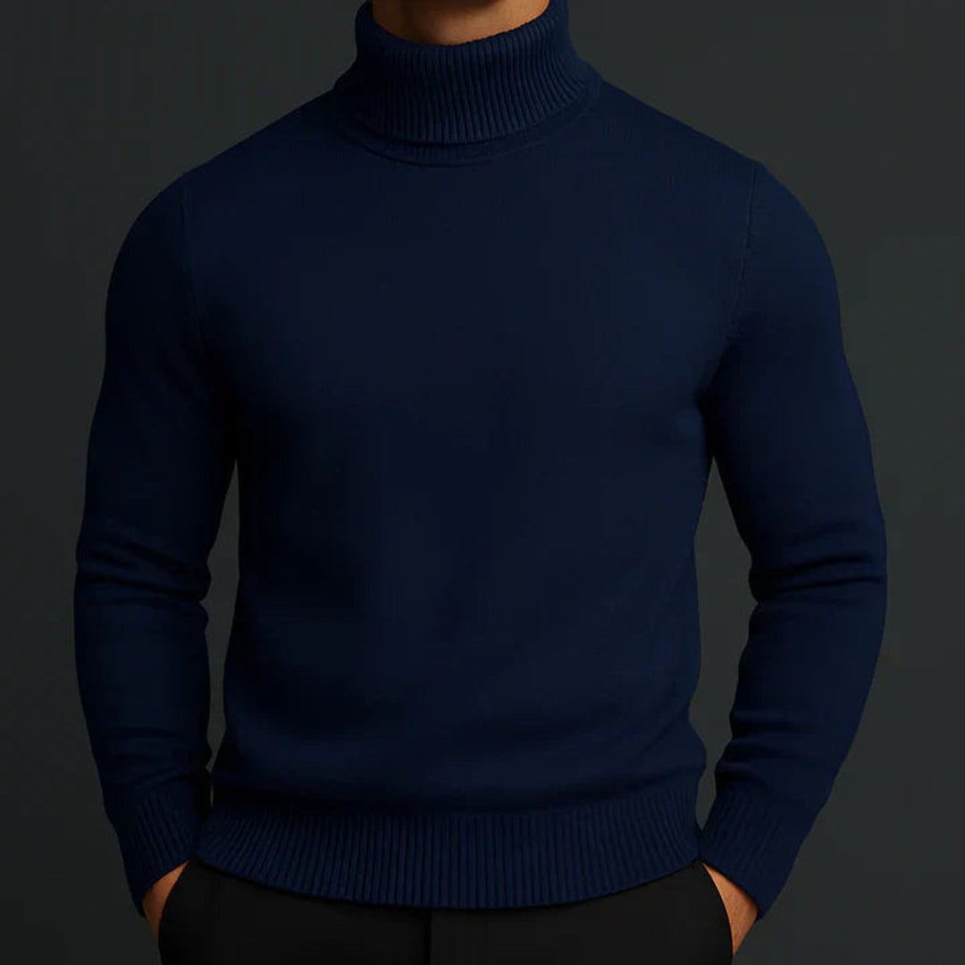James | Men's Merino Wool Slim-Fit Turtleneck Knitted Jumper