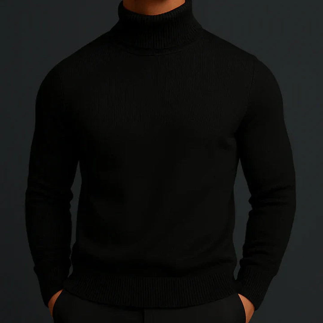 James | Men's Merino Wool Slim-Fit Turtleneck Knitted Jumper