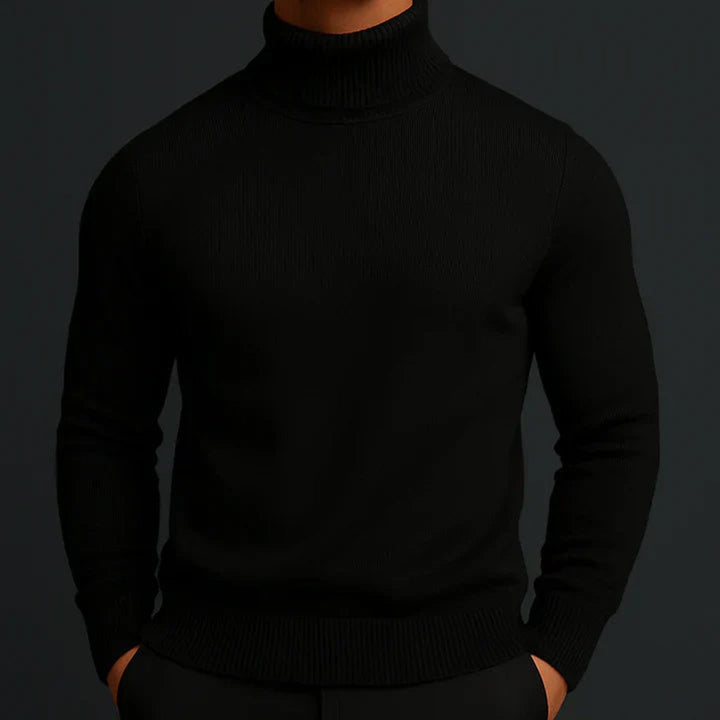 James | Men's Merino Wool Slim-Fit Turtleneck Knitted Jumper