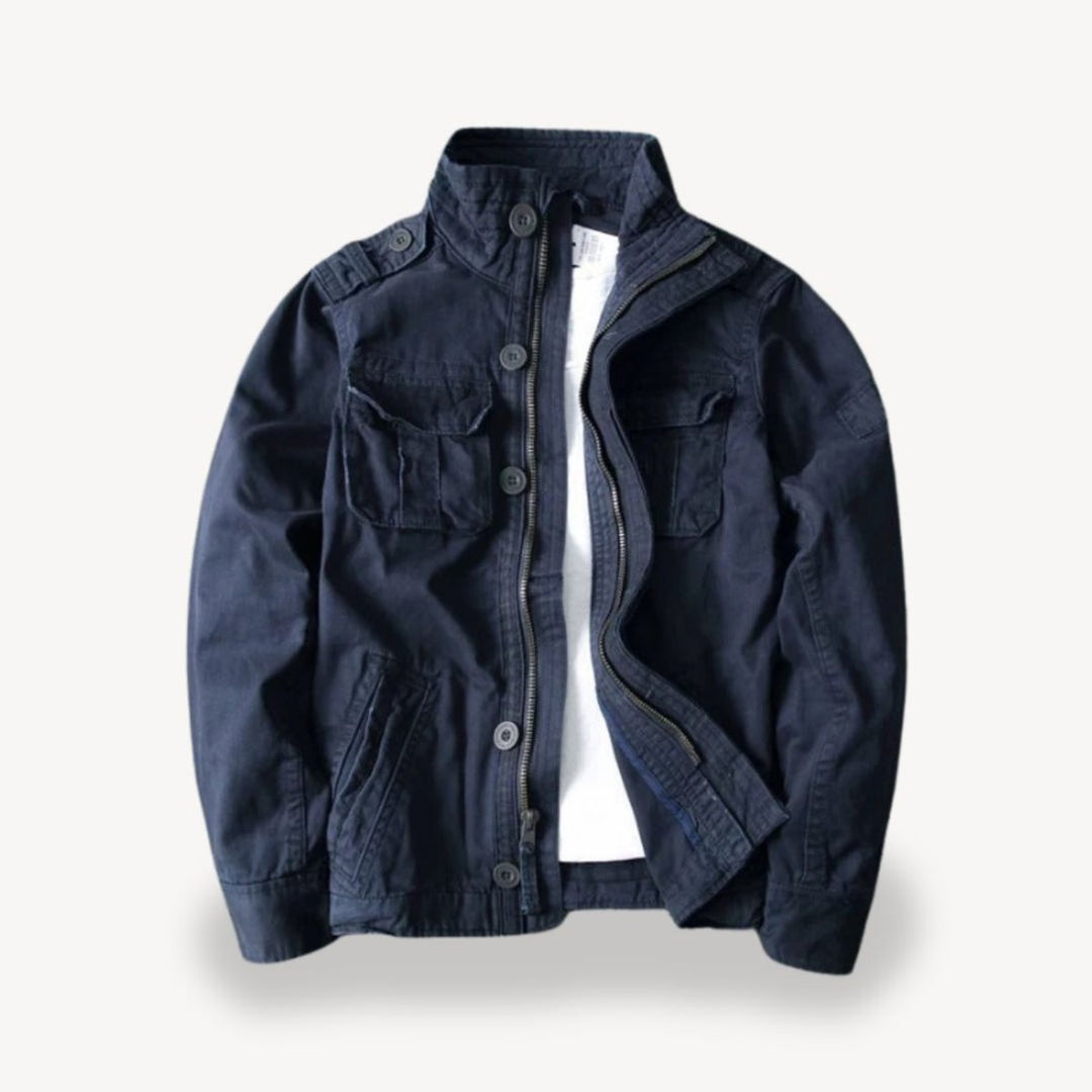Harry | Men's Military-Style Cotton Field Jacket Four-Pocket Bomber