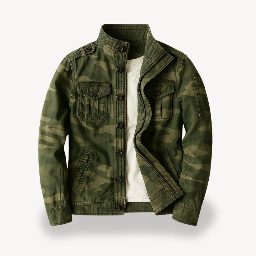 Harry | Men's Military-Style Cotton Field Jacket Four-Pocket Bomber