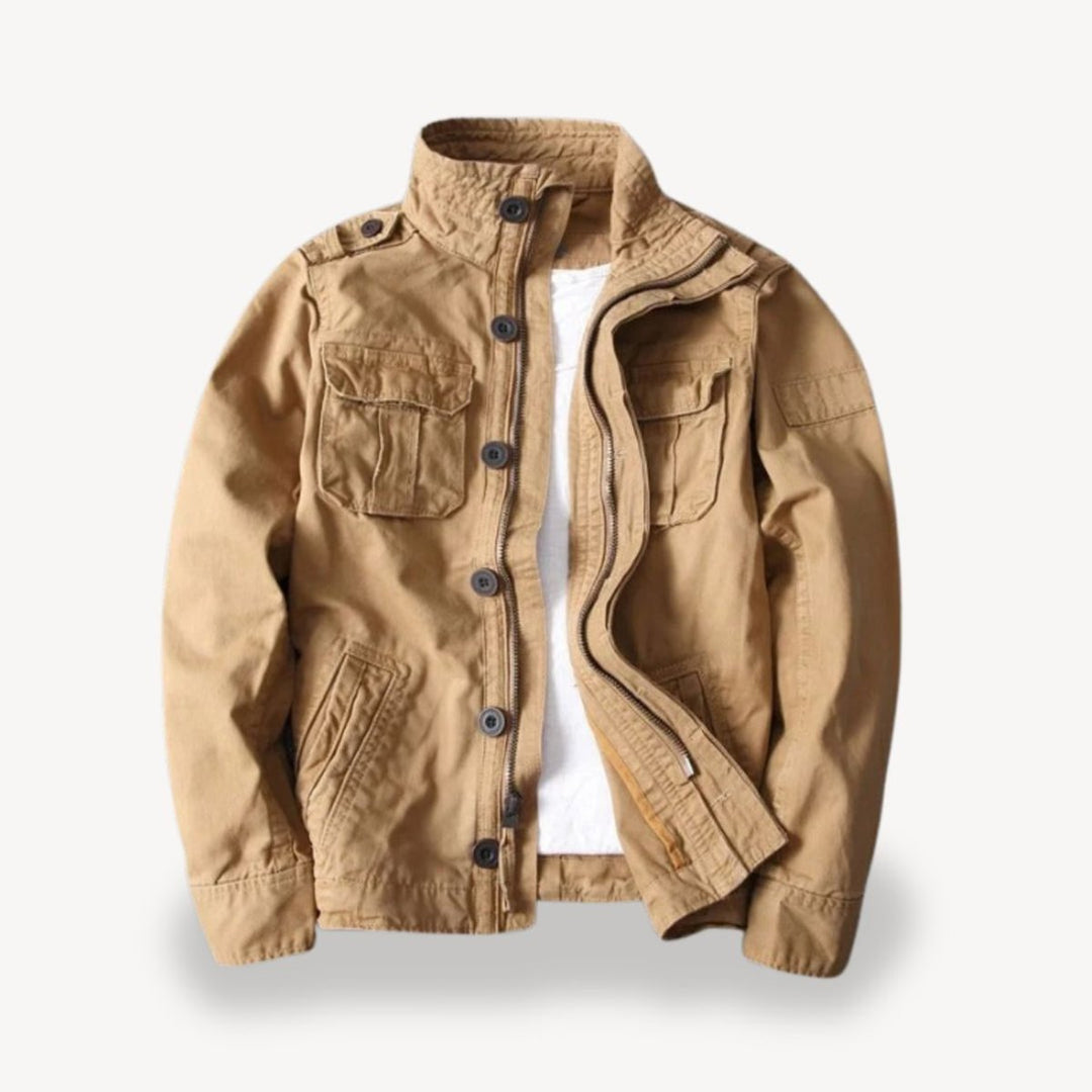 Harry | Men's Military-Style Cotton Field Jacket Four-Pocket Bomber