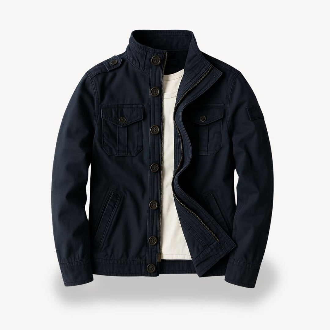 Harry | Men's Military-Style Cotton Field Jacket Four-Pocket Bomber
