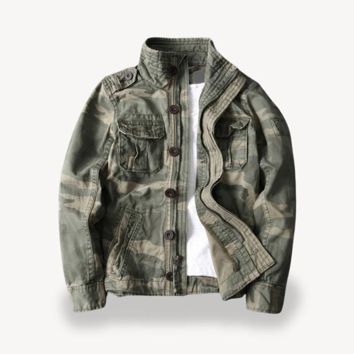 Harry | Men's Military-Style Cotton Field Jacket Four-Pocket Bomber