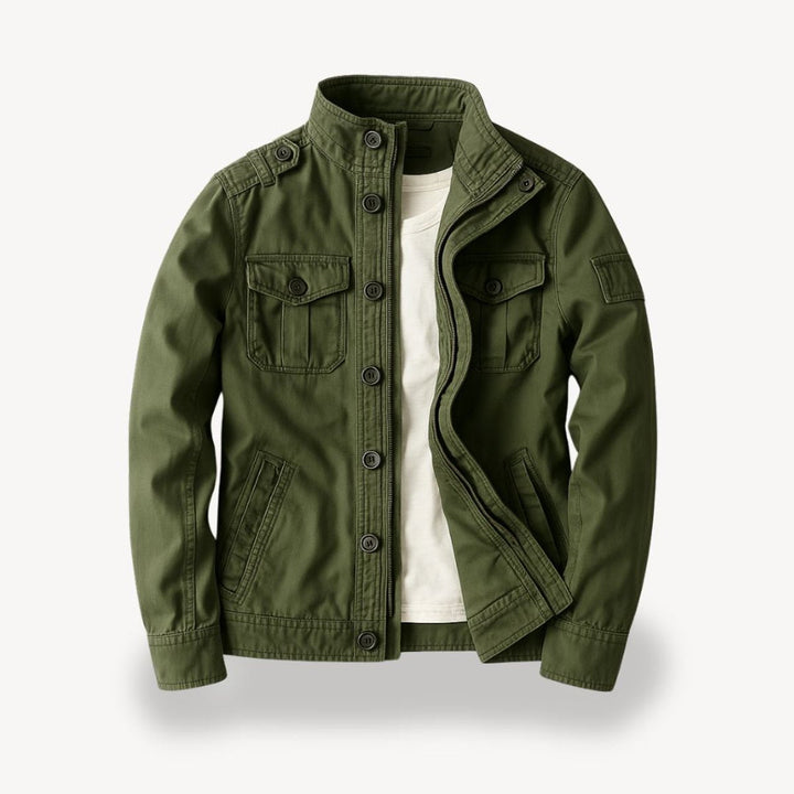 Harry | Men's Military-Style Cotton Field Jacket Four-Pocket Bomber