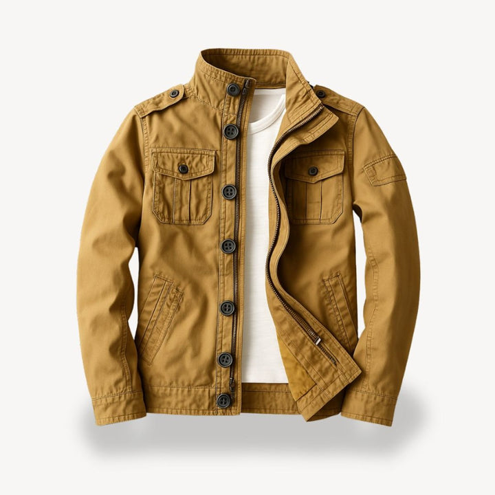 Harry | Men's Military-Style Cotton Field Jacket Four-Pocket Bomber
