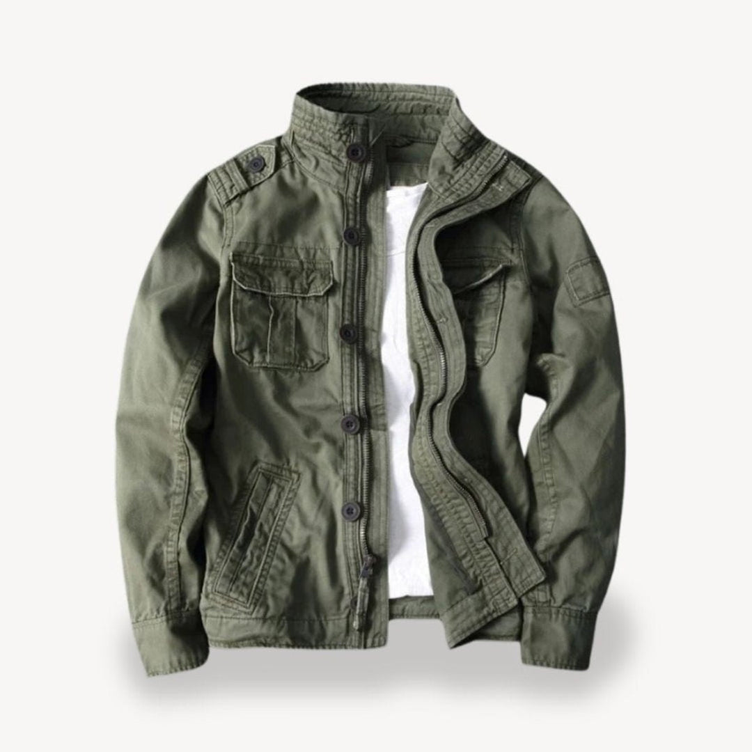 Harry | Men's Military-Style Cotton Field Jacket Four-Pocket Bomber