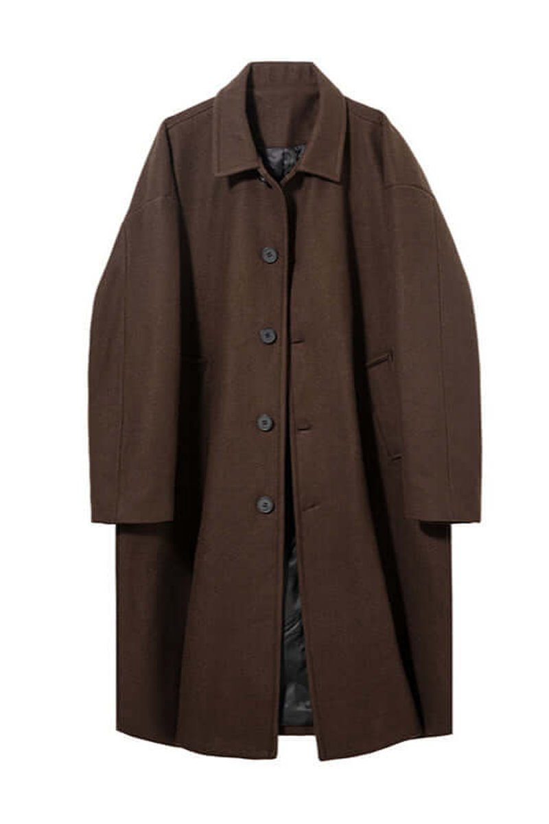 Theo | Men's Oversized Button-Up Longline Coat Mens Jacket