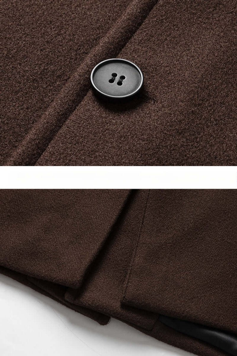 Theo | Men's Oversized Button-Up Longline Coat Mens Jacket