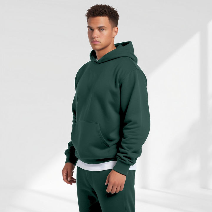 Archie | Men's Oversized Fleece Hoodie Drop Shoulder Kangaroo Pocket