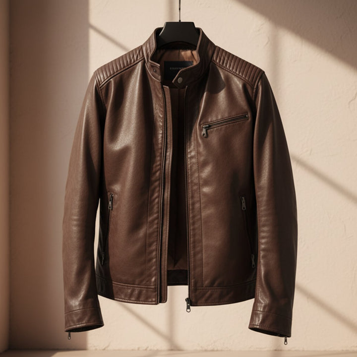 Arthur | Men's Premium Leather Biker Jacket Tailored Fit Mens Jackets