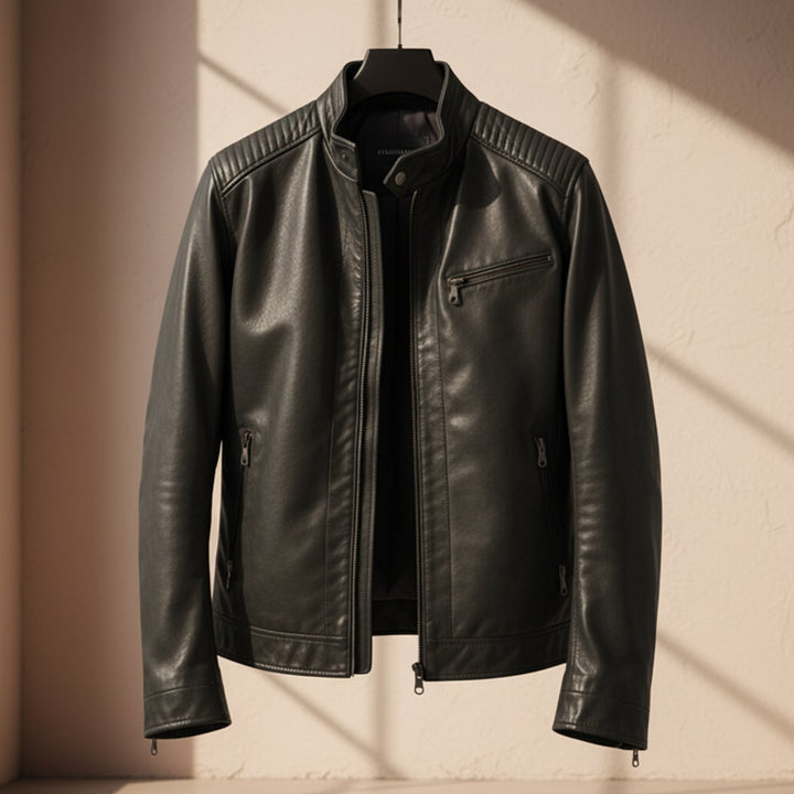Arthur | Men's Premium Leather Biker Jacket Tailored Fit Mens Jackets