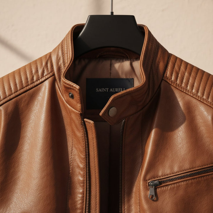 Arthur | Men's Premium Leather Biker Jacket Tailored Fit Mens Jackets
