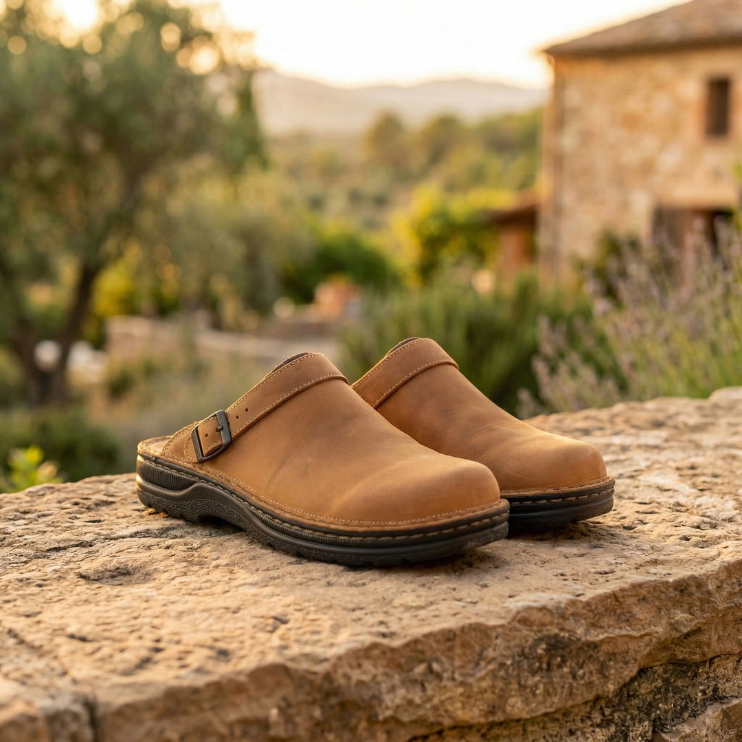Henry | Men's Premium Leather Chelsea Boots Slip-On Clogs