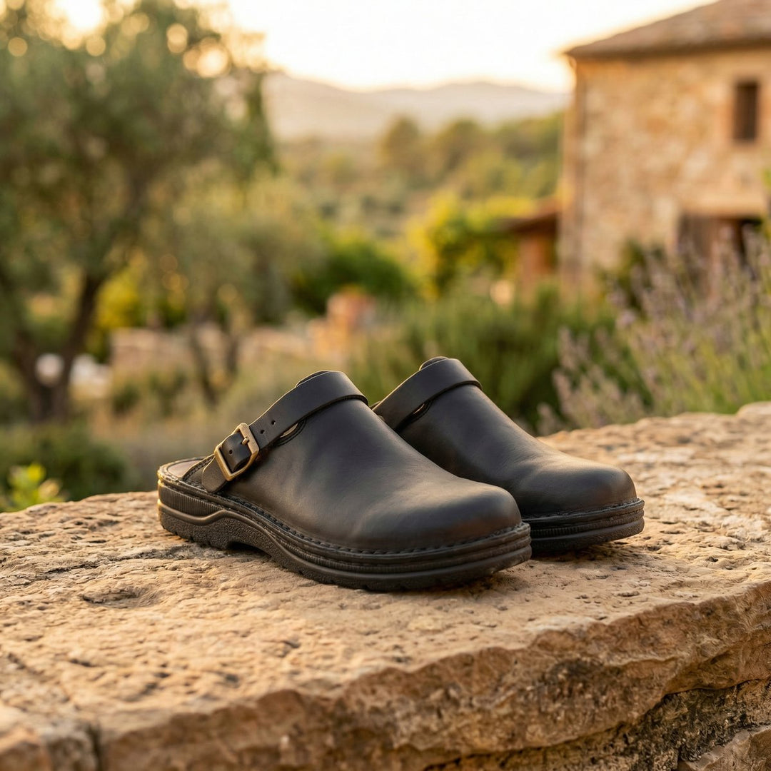 Henry | Men's Premium Leather Chelsea Boots Slip-On Clogs