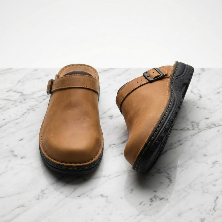 James | Men's Premium Leather Slip-On Chelsea Boots