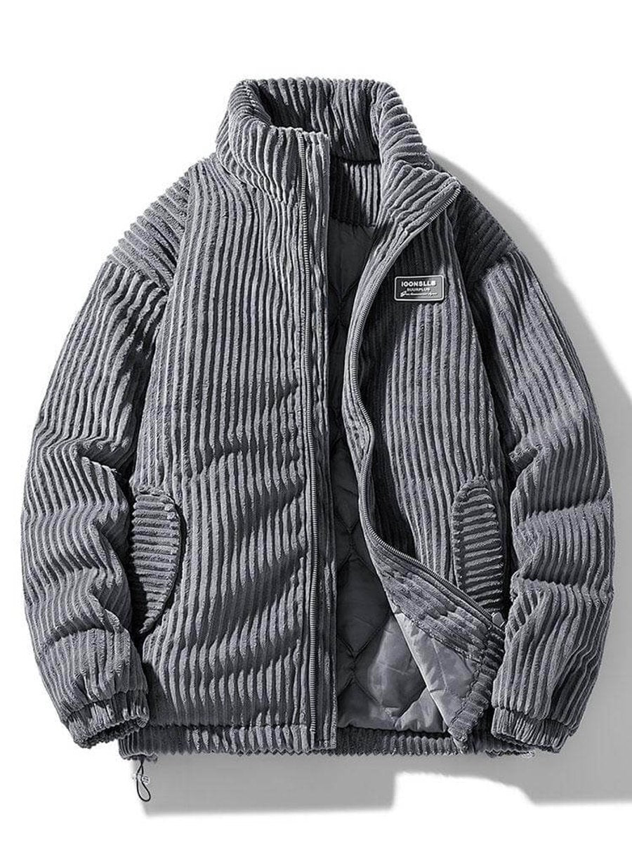 Noah | Men's Quilted Corduroy Full-Zip Puffer Jacket