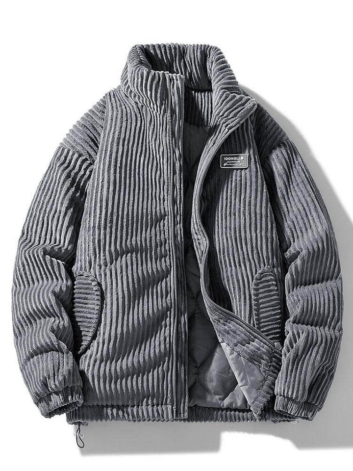 Noah | Men's Quilted Corduroy Full-Zip Puffer Jacket