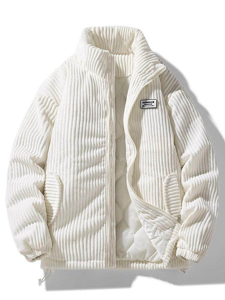 Noah | Men's Quilted Corduroy Full-Zip Puffer Jacket