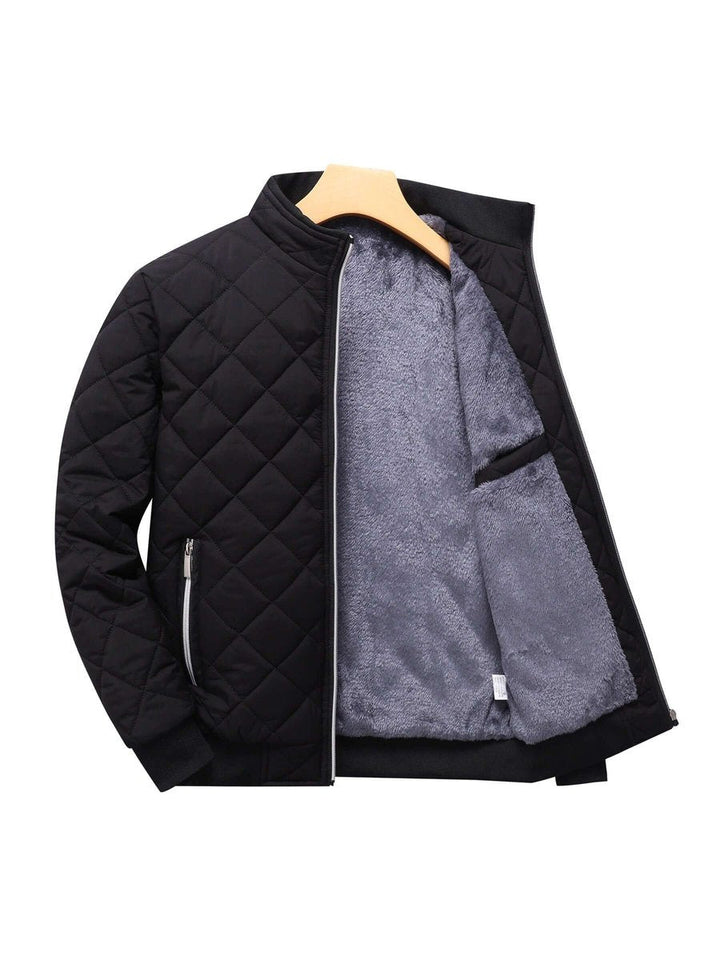 Oscar | Men's Quilted Fleece-Lined Bomber Jacket Winter Coat
